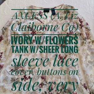 AXCESS(A Liz Claiborne Co.) Shirt Size Small..Nice